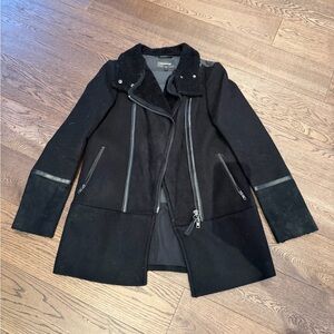 Mackage Women's Black Jacket with Zipper Details